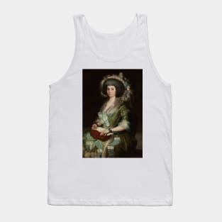 Portrait of Senora Cean Bermudez by Francisco Goya Tank Top